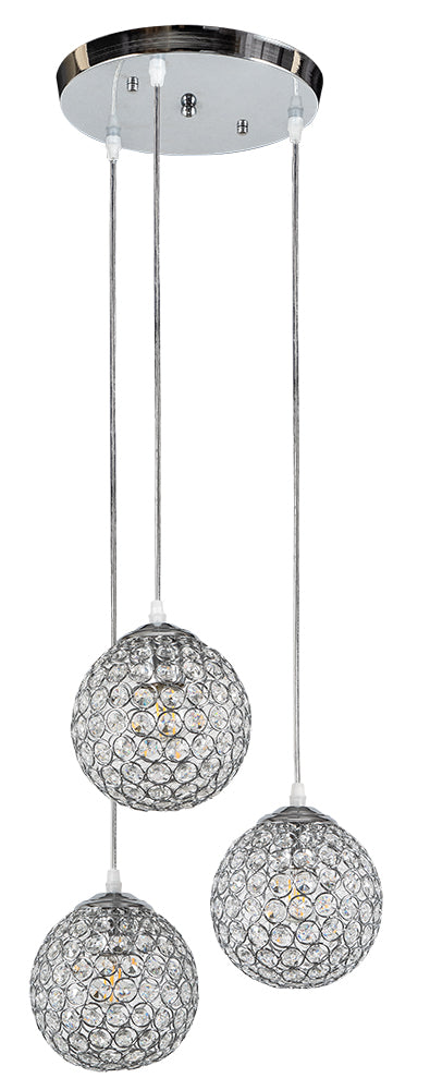 ARlight PDC 3459-3 CR 3/Φ ΜΠΑΛΙΤΣΕΣ ΚΡΥΣΤΑΛΛΑ 3ΧΕ27