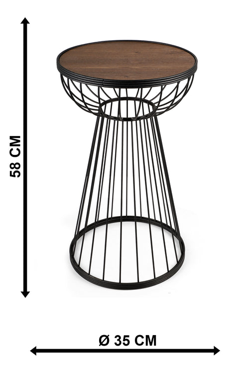 ARlight TBBT-11 ΒΟΗΘ. ΤΡΑΠΕΖΑΚΙ ΜΑΥΡΟ-ΞΥΛΟ ΣΧΔ. ΜΑΝΙΤΑΡΙ