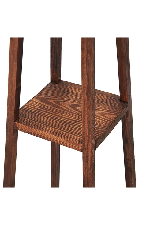 ARlight FLT 6322 BW ΔΑΠΕΔΟΥ ΞΥΛΙΝΟ ΚΑΦΕ ΜΕ 2 ΡΑΦΑΚΙΑ 1ΧΕ27