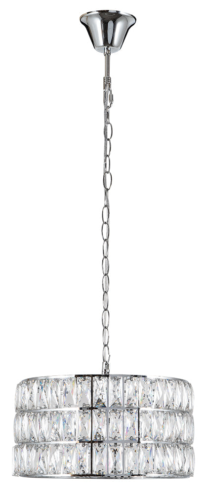 ARlight PDC 3159-CR 1/Φ ΚΥΛΙΝΔΡΟΣ ΧΡΩΜΙΟ ΜΕ ΚΡΥΣΤΑΛΛΑ 1ΧΕ27