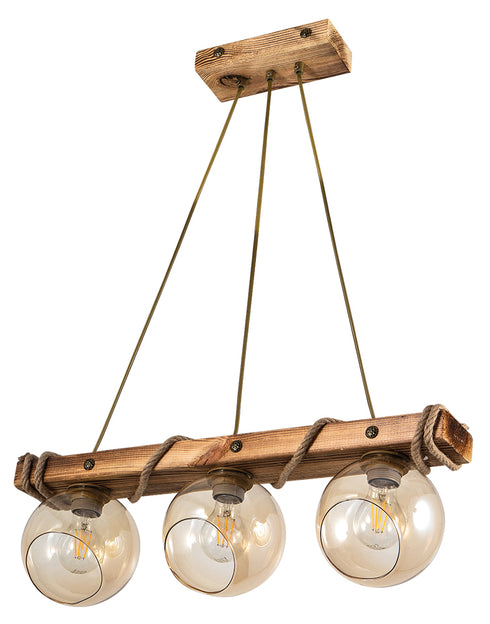 ARlight PDT 2059-3 3/Φ ΞΥΛΙΝΗ ΡΑΓΑ ΣΧΟΙΝΙ ΓΥΑΛΙΑ ΜΕΛΙ 3ΧΕ27