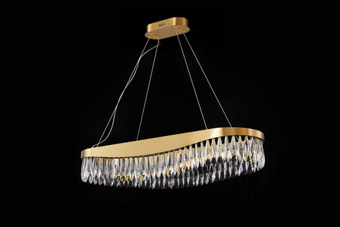 ARlight PDC 708-80 LED ΠΟΛΥΕΛΑΙΟΣ ΧΡΥΣΟΣ ΟΒΑΛ ΜΕ ΚΡΥΣΤΑΛΛΑ