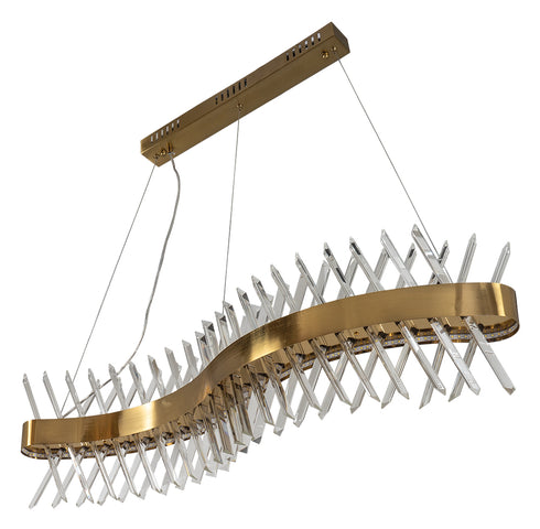 ARlight PDC 679 GD ΡΑΓΑ LED ΣΤΕΦΑΝΙ ΣΧΗΜΑΤΟ "S" ΚΑΙ ΚΡΥΣΤΑΛΛΑ