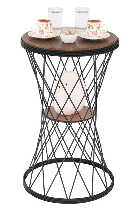 ARlight TBBT-12 ΒΟΗΘ. ΤΡΑΠΕΖΑΚΙ ΜΑΥΡΟ-ΞΥΛΟ ΣΧΔ. ΣΤΑΥΡΩΤΟ