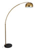 FLC 9907 AB FLOORING CURVED ARM OXIDE MARBLE BASE