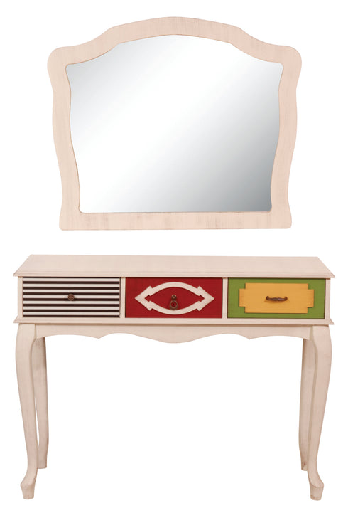 TGR-E-08 COLOR PAINTED DRESSING SET WITH MIRROR