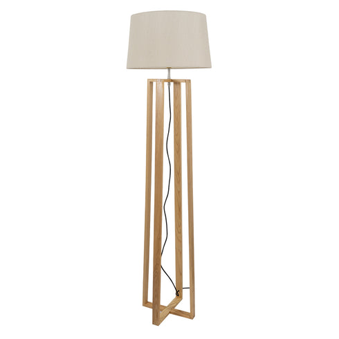 FLC 6320 WOODEN ARLIGHT FLOOR LIGHTING WITH CROSS-SHAPED SUPPORT