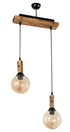 ARlight PDT 2061-2S ΡΑΓΑ 2/Φ ΚΡΕΜ. ΛΕΠΤ/ΡΕΙΑ ΞΥΛΟ ΜΕ ΜΕΛΙ ΓΥΑΛΙ 2ΧΕ27