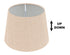 ARlight SPC 25 BG E14-E27 (d25-19-H18) ΚΑΠΕΛΟ UP/DOWN ΜΠΕΖ ΥΦΑΣΜΑ