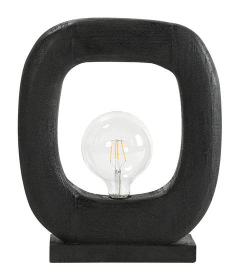 ARlight TLI 6329 BK ΕΠΙΤΡΑΠΕΖΙΑ ΛΑΜΠΑ ΜΑΥΡΗ ΞΥΛΟ ΤΕΤΡΑΓΩΝΗ 1XE27