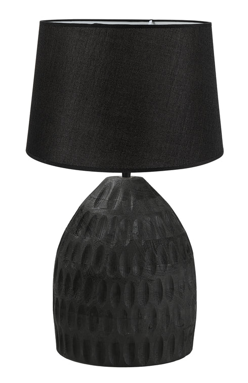 ARlight TLI 6331 40BK ΕΠΙΤΡΑΠΕΖΙΑ ΛΑΜΠΑ ΜΑΥΡΗ ΞΥΛΙΝΗ ΜΕ ΑΜΠΑΖΟΥΡ ΜΑΥΡΟ 1ΧΕ27