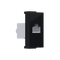 ^ MODYS NETWORK Socket BLACK MAT 1 F. RJ45 CAT.6A WITH IP20 PROTECTION