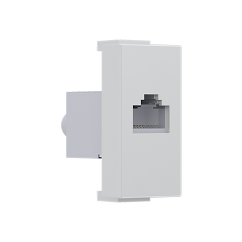 MODYS ΠΡΙΖΑ ΔΙΚΤΥΟΥ ΙΒΟΥΑΡ 1 ΣΤ. RJ45 CAT.6A ΜΕ ΘΩΡΑΚΙΣΗ IP20 10101312544