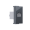 MODYS ΠΡΙΖΑ ΔΙΚΤΥΟΥ ΑΝΘΡΑΚΙ 1 ΣΤ. RJ45 CAT.6A ΜΕ ΘΩΡΑΚΙΣΗ IP20 10101312546