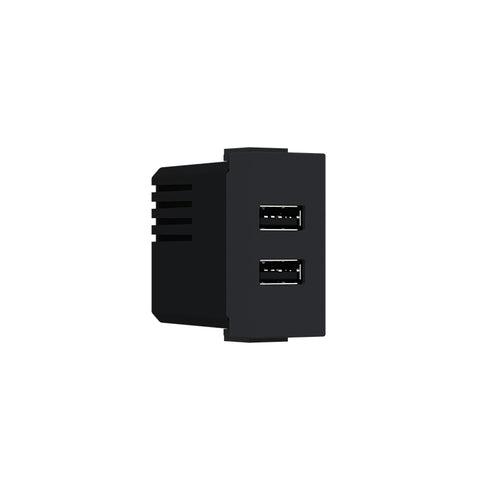 MODYS ΠΡΙΖΑ ΤΡΟΦΟΔΟΣΙΑΣ USB 1 ΣΤ. 2XUSB A+C ΜΑΥΡΟ ΜΑΤ 5VDC 3A IP20 10101412364