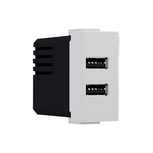MODYS ΠΡΙΖΑ ΤΡΟΦΟΔΟΣΙΑΣ USB 1 ΣΤ. 2xUSB ΙΒΟΥΑΡ 5VDC 2X1.2A IP20 10101412823