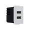 MODYS ΠΡΙΖΑ ΤΡΟΦΟΔΟΣΙΑΣ USB 1 ΣΤ. 2xUSB ΙΒΟΥΑΡ 5VDC 2X1.2A IP20 10101412823