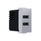 MODYS ΠΡΙΖΑ ΤΡΟΦΟΔΟΣΙΑΣ USB 1 ΣΤ. 2xUSB ΑΣΗΜΙ 5VDC 2X1.2A IP20 10101412825