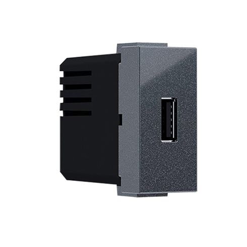 MODYS ΠΡΙΖΑ ΤΡΟΦΟΔΟΣΙΑΣ USB 1 ΣΤ. 1xUSB ΑΝΘΡΑΚΙ 5VDC 1.2A IP20 10101412826