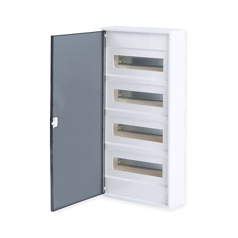 ΗΛ.ΠΙΝΑΚΑΣ ΠΛΑΣΤΙΚΟΣ ΕΠΙΤΟΙΧΟΣ 48 ΘΕΣΕΙΣ ΔΙΑΦΑΝΗ ΠΟΡΤΑ 4 ΣΕΙΡΕΣ IP 40 282N48ALFA