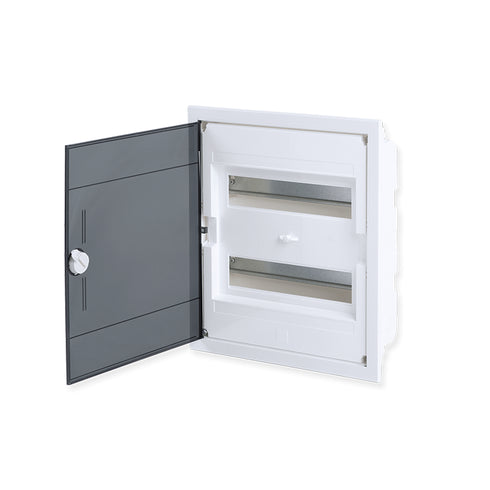 FLUSH MOUNTING 24 MODULES 2 ROWS TRANSPARENT 282U24A