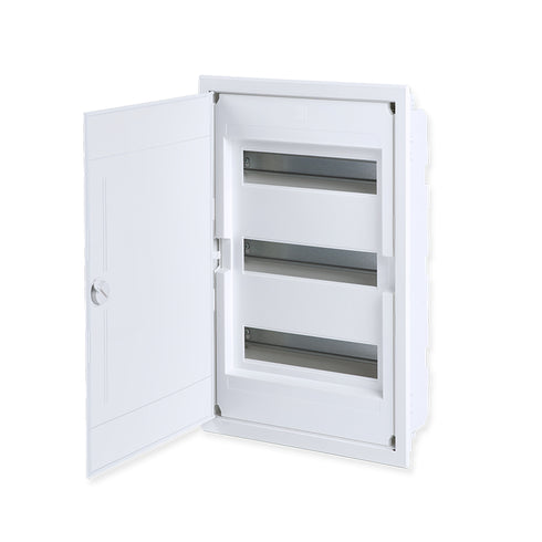 FLUSH MOUNTING 36 MODULES 3 ROWS WHITE DOOR 282U36AW