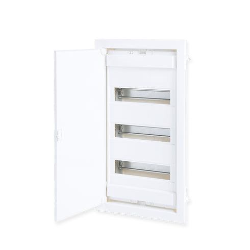 FLUSH MOUNTING 36+6 MODULES 3 ROWS WHITE DOOR 282U36ES