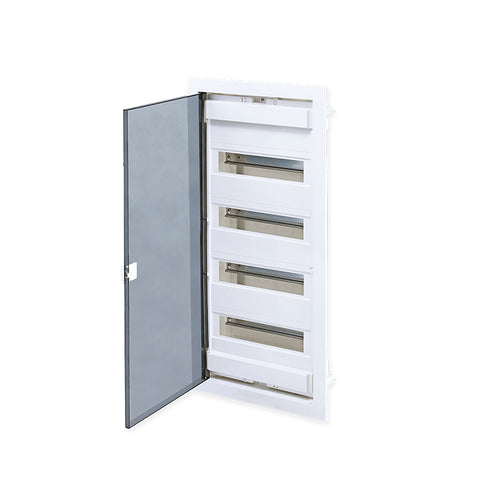 ΗΛ.ΠΙΝΑΚΑΣ ΠΛΑΣΤΙΚΟΣ ΧΩΝΕΥΤΟΣ 48 ΘΕΣΕΙΣ ΔΙΑΦΑΝΗ ΠΟΡΤΑ 4 ΣΕΙΡΕΣ IP40 282U48FP