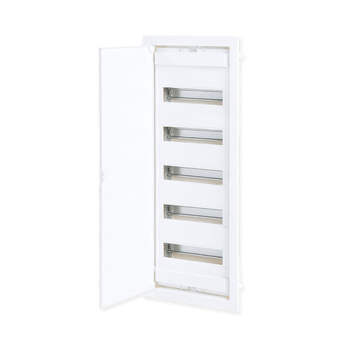 FLUSH MOUNTING 60+10 MODULES 5 ROWS WHITE DOOR 282U60ES