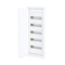 FLUSH MOUNTING 60+10 MODULES 5 ROWS WHITE DOOR 282U60ES