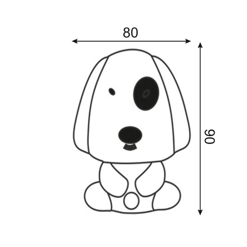 LED ΛΑΜΠΑΚΙ ΝΥΧΤΟΣ 0,4W 6000Κ ΣΚΥΛΑΚΙ ΜΠΛΕ ΜΕ ΔΙΑΚΟΠΤΗ 230V 82204LEDBE