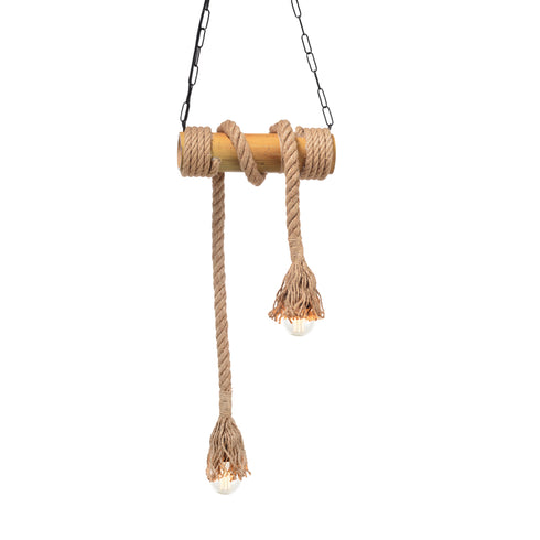 ΚΡΕΜΑΣΤΟ Φ/Σ 2ΧΕ27 BAMBOO+ΣΧΟΙΝΙ 11Χ30ΧΗ160CM max. MERLIN 932302BBR