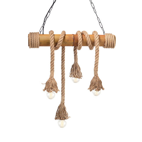 ΚΡΕΜΑΣΤΟ Φ/Σ 4ΧΕ27 BAMBOO+ΣΧΟΙΝΙ 11Χ60ΧΗ170CM max. MERLIN 932604BBR