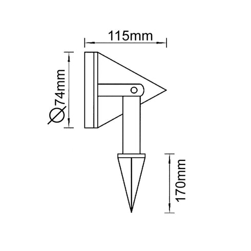 ΣΠΟΤ ΚΗΠΟΥ 150W ΙΩΔΙΟΥ ΜΑΥΡΟ AC.045XF828A