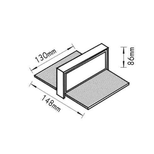 ΑΠΛΙΚΑ UP-DOWN ΤΕΤΡΑΓΩΝΗ ΓΥΑΛΙ ΜΕΓΑΛΗ AC.045XFWL40