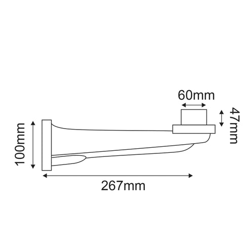 ΒΑΣΗ ΤΟΙΧΟΥ ΜΠΑΛΑΣ 26,7CM Φ30,Φ40 AC.28032