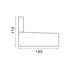 WALL ARM W3 E27 BLACK AC.280W3