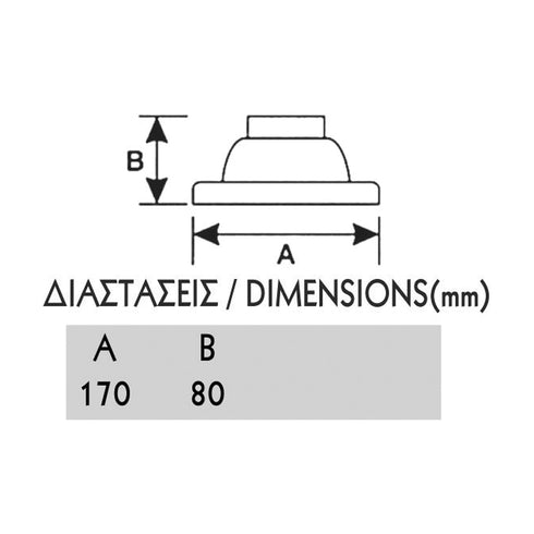 ΒΑΣΗ ΚΟΛΩΝΑΣ 17cm x 8cm P.C AC.NFWA1