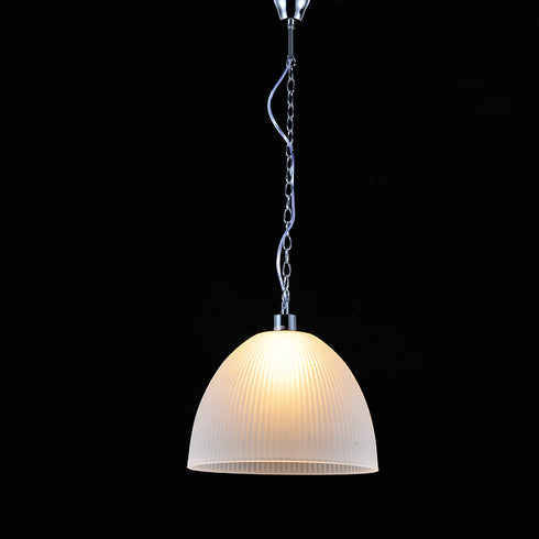ΚΡΕΜΑΣΤΟ ΡΙΓΩΤΟ ΓΥΑΛΙ Φ38CM 1ΧΕ27 MANOLIA AD5001M