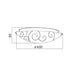 ΠΛΑΦΟΝΙΕΡΑ ΛΕΥΚΗ ΜΕ ΣΧΕΔΙΑ Φ40CM 3ΧE27 CHAPLIN AD994706L