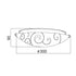 ΠΛΑΦΟΝΙΕΡΑ ΛΕΥΚΗ ΜΕ ΣΧΕΔΙΑ Φ30CM 2ΧE27 CHAPLIN AD994706