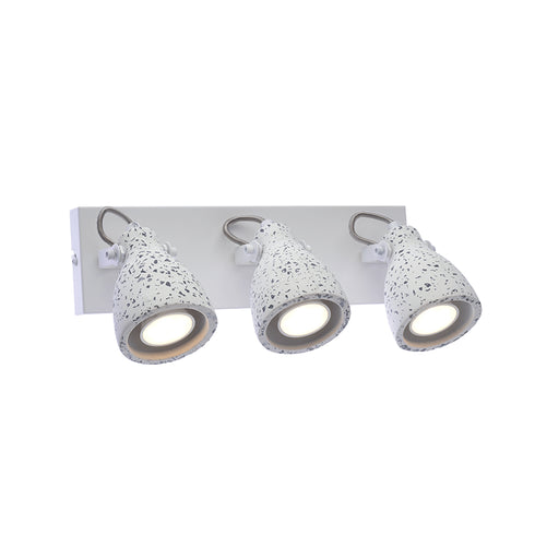 ΕΠΙΤΟΙΧΟ Φ/Σ 3ΧGU10 ΛΕΥΚΟ TERRAZZO 36X15X18CM DINO AR1823W36WT
