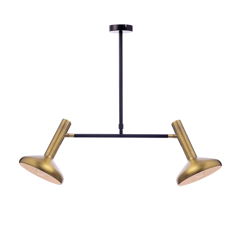 ΚΡΕΜΑΣΤΟ Φ/Σ 2ΧΕ27 ΟΡΕΙΧΑΛΚΟ+ΜΑΥΡΟ 69Χ20XΗ92CM SHERLOCK AR4182P69BB