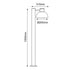 ΣΚΟΥΡΙΑ ΦΩΤΙΣΤΙΚΟ BERO 1XE27 MAX.10W LED IP44 ΜΕ ΚΟΛΩΝΑ & ΟΠΑΛ PC ΚΑΛΥΜΜΑ BERO1POR