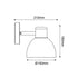 ΓΚΡΙ ΕΠΙΤΟΙΧΟ ΦΩΤΙΣΤΙΚΟ BERO MINI 1XE27 MAX.10W LED IP44 ΜΕ ΟΠΑΛ PC ΚΑΛΥΜΜΑ BEROM1WG