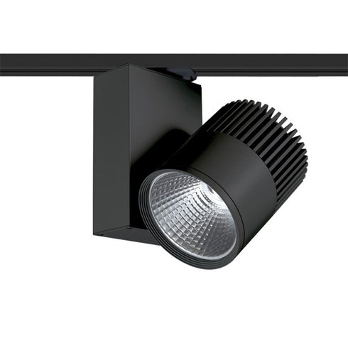 BLACK LED TRACK LIGHT 30W 3000K 2WIRES 36° 2200LM 230V Ra80 BIENAL3030B2