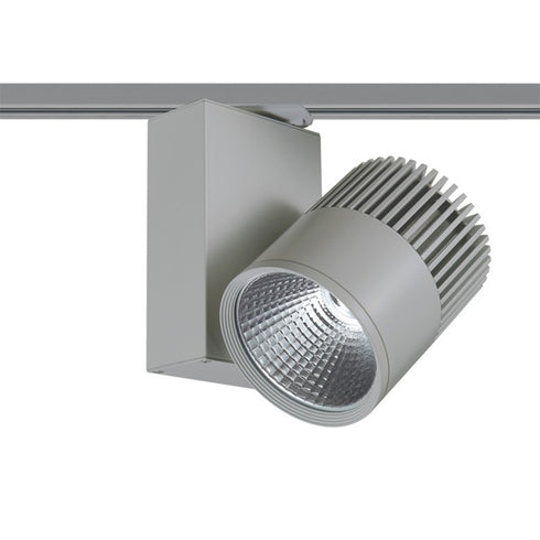 GREY LED TRACK LIGHT 30W 3000K 2WIRES 36° 2200LM 230V Ra80 BIENAL3030G2