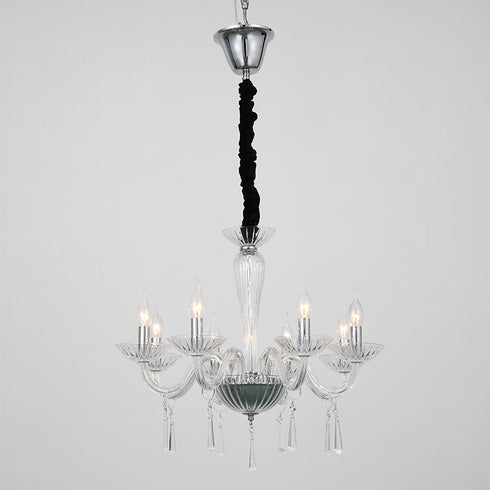 CREAM F / S 8XE14 TRANSPARENT CRYSTAL + CHROME METAL Φ60ΧΗ181CM VIOLET