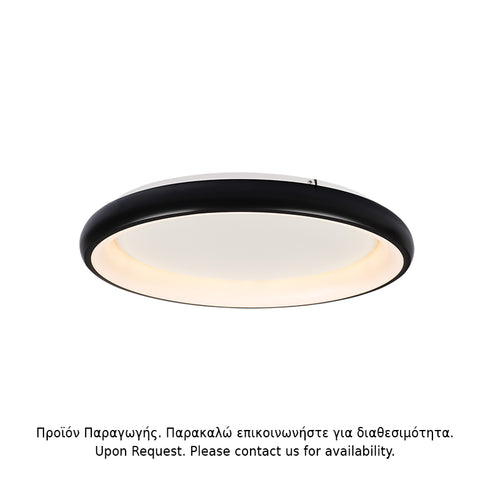 ΟΡΟΦΗΣ Φ/Σ LED 48W DIMMER 3000K 4610LM ΜΑΥΡΟ ΜΕΤΑΛΛΙΚΟ D61XH8,5CM DIANA BR71LEDC61BKD