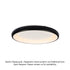 ΟΡΟΦΗΣ Φ/Σ LED 48W DIMMER 3000K 4610LM ΜΑΥΡΟ ΜΕΤΑΛΛΙΚΟ D61XH8,5CM DIANA BR71LEDC61BKD